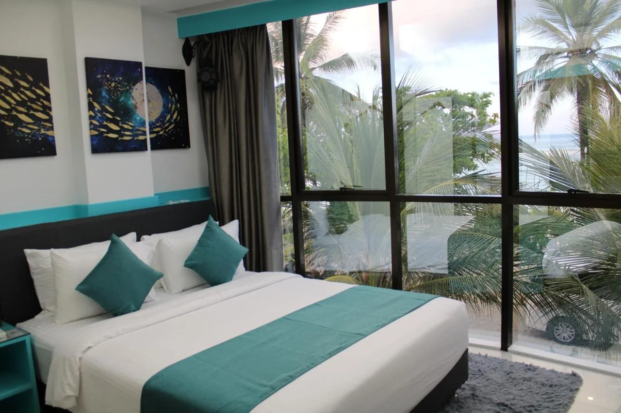 While technically located on Hulhumalé Island, neighboring Malé, The Hive Beach Hotel offers a beachfront escape with easy access to the capital city.
