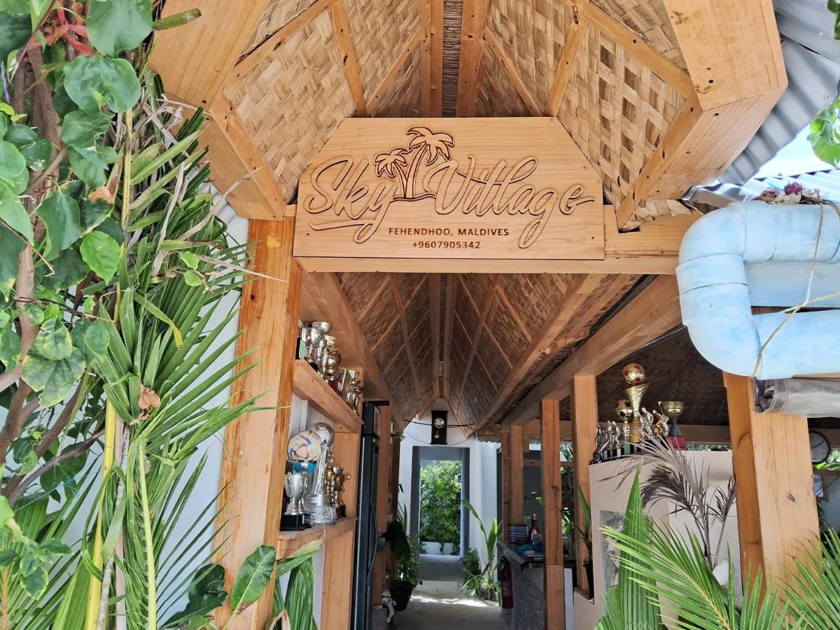 Sky Village offers accommodation with air conditioning and access to a garden. This beachfront property offers access to a balcony.